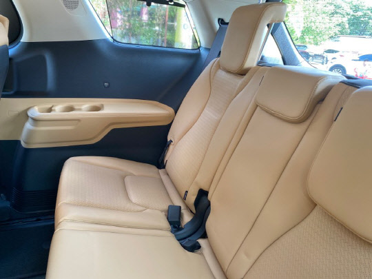 기아자동차 4세대 카니발 3열.  <장우진 기자>